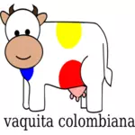 Kolumbianische Kuh Vektor-ClipArt