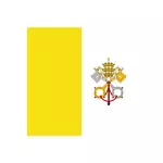 Flagge des Vatikan