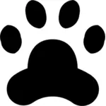 Animal paw silhouette