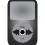 iPod media player vektor ilustrasi