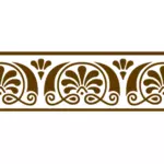 Bordure décorative marron