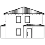 Levande hus illustration