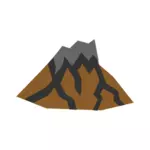 Szkic wektor wulkan