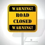 Предупреждение дорога закрыта