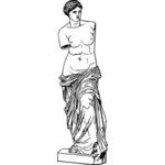 Statue av Afrodite vektorgrafikk