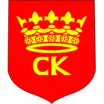 Vector illustration of coat of arms of Kielce City