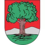 Vector drawing of coat of arms of Walbrzych City
