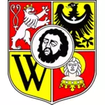 Vector image of coat of arms of Wroclaw City