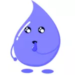 Goutte d’eau violet