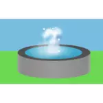 Image vectorielle de l'eau fontaine