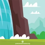 Wasserfall ClipArt Vektor