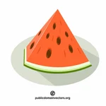 Wassermelone Stück-Vektor-Grafiken