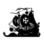 Ship silhouette image