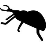 Kumbang siluet vektor grafis