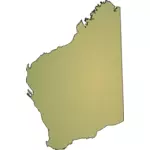 Mapa de Australia occidental