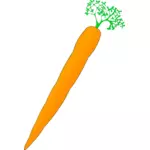 Vektorový obrázek oranžová mrkev
