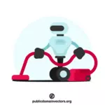 עוזר רובוט עם גלגלים