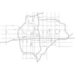 Mapę ulic Wichita, Kansas