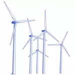 Větrné turbíny obrázek