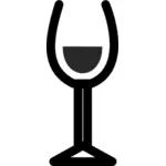 Grafica vettoriale di vino icona