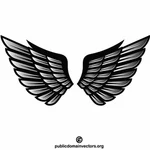 Wings tattoo art