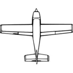 Små flygplan vektor