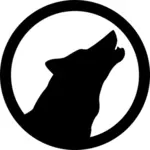 Immagine vettoriale icona di lupo