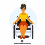 Femeie care stă într-un scaun cu rotile
