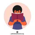Kvinne med bok