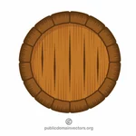 Barril de madeira vetor clip-art