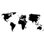 विश्व व्यापार क्षेत्रों वेक्टर छवि