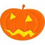 Skremmende Halloween gresskar vektor tegning