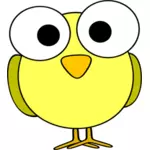 Gele grote eyed vogel afbeelding