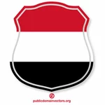 Jemen flagga heraldiska emblem