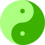 Groene Yin en Yang