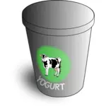 Vektor illustration av yoghurt cup