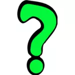 Verde questionmark semn vector imagine