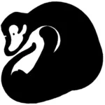 Monkey zodiac vector sign