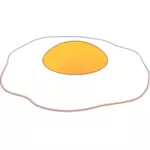 Sole side up ClipArt vettoriali di uovo al forno