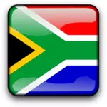 方形闪亮的南非国旗的矢量图像