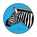 Mantel bergaris-garis Zebra