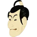 Vector illustraties van kabuki-acteur