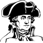 Vector illustration of portrait of George Washington