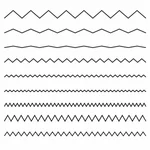 Linee di zigzag vari tipi