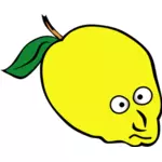 Tecknad bild av en citron