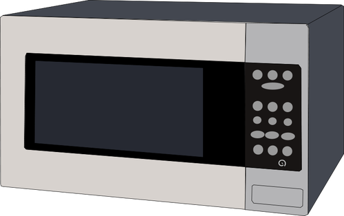 Microwave oven vector graphics
