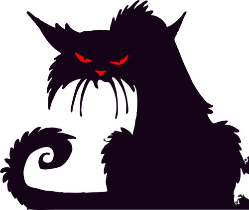 Vector drawing of grumpy cat