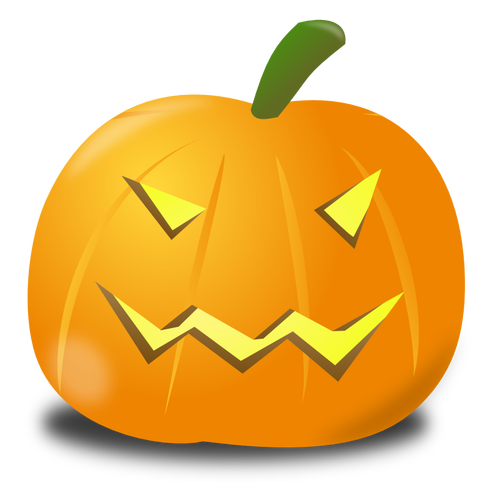 Evil pumpkin vector illustration