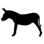 Donkey vector silhouette
