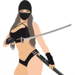 Jeune fille Ninja